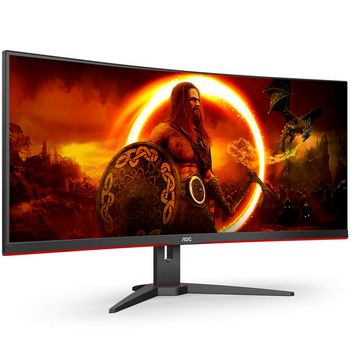 AOC Gaming CU34G2XE/BK, 86,4 cm (34") Curved, 144Hz, Adaptive Sync, VA - DP, HDMI-CU34G2XE/BK