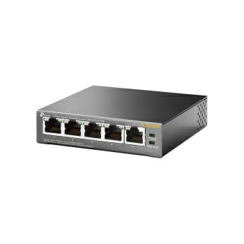 TP-Link 5-port Gigabit PoE preklopnik (Switch), 5×10/100/1000M RJ45 ports, 4×PoE ports, metalno kućište (56W)