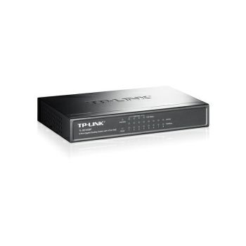 TP-Link 8-port Gigabit PoE preklopnik (Switch), 8×10/100/1000M RJ45 ports, 4×PoE ports, metalno kućište (53W)