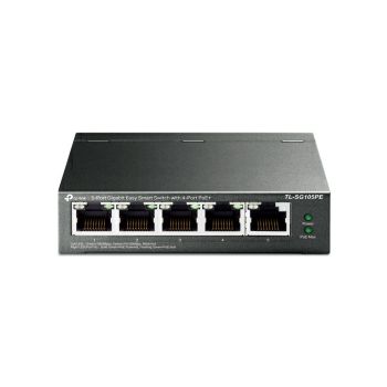 TP-Link 5-port Gigabit PoE Easy Smart preklopnik (Switch), 5×10/100/1000M RJ45, 4×PoE+, metalno kućište, 13" (65W)