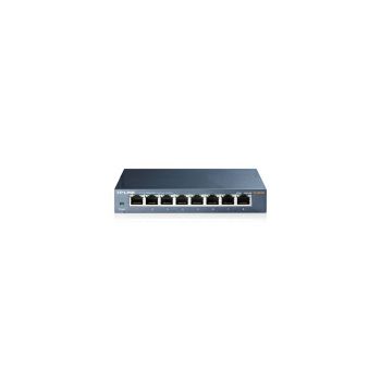 TP-Link 8-port Gigabit Desktop preklopnik (Switch), 8×10/100/1000M RJ45 ports, metalno kućište