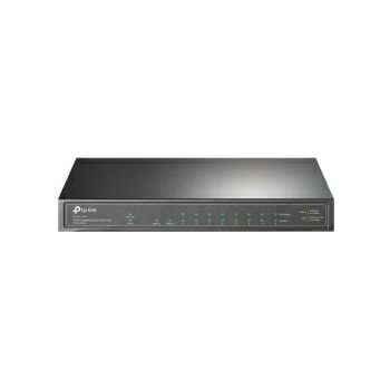 TP-Link 10-port Gigabit PoE preklopnik (Switch), 8×10/100/1000M RJ45 PoE ports, 1×G-LAN, 1×SFP, metalno kućište (63W)