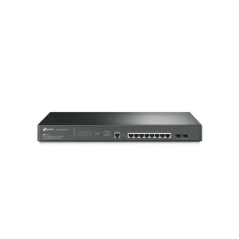 TP-Link Omada JetStream 8-port 2.5Gbit L2+ upravljiv PoE+ preklopnik (Switch), 8×2.5G RJ45 PoE+, 2×10G SFP+, RJ45/Micro-USB Console port, 1U 19" rack mount (240W)