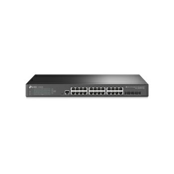 TP-Link JetStream 28-port Gigabit L2+ Smart preklopnik (Switch), 24×G-LAN, 4×10G SFP+, 19" rack-mount