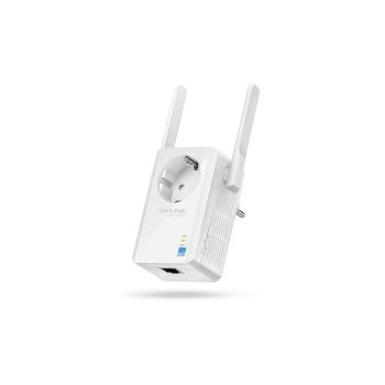 TP-Link bežični pojačivač dometa (Universal Range Extender) 300Mbps, (2.4GHz), 802.11b/g/n, 1×RJ45 10/100, 2×vanjske antene fiksne, range extender tipka, dodatna utičnica