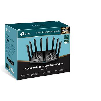 TP-LINK Router Archer AX95 AX7800 Tri Band Gigabit Router Wi-Fi 6