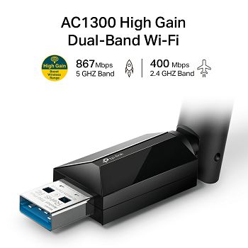 TP-LINK Archer T3U PLUS 1300Mbps Dual Band Wireless USB Network Card
