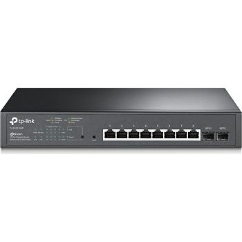 TP-LINK JetStream 8-Port Gigabit Smart PoE + &amp; 2-Port Gigabit SFP switch