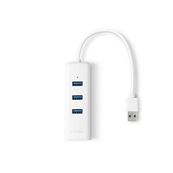 TP-LINK USB 3.0 3-Port Hub &amp; Gigabit Ethernet Adapter 2in1