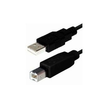 Transmedia USB 2.0 AB, Black, 1,8m