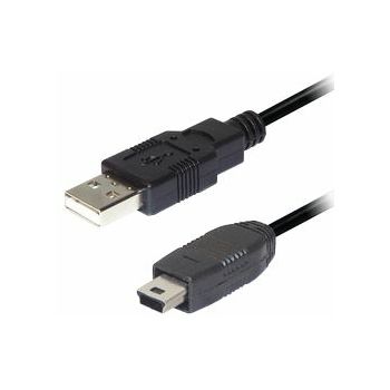 Transmedia USB A to 5 pin mini Kabel 0,3m