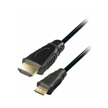 Transmedia HDMI-plug type A to HDMI plug type C, 2m
