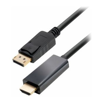 Transmedia DisplayPort plug to HDMI plug, 1,0 m