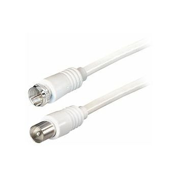 Transmedia TV-SAT Kabel F to IEC 5m, White