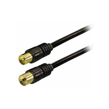 Transmedia TV-SAT Kabel, IEC to IEC 2,5m gold plated plugs