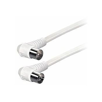 Transmedia 2,5m Connecting Cable IEC-plug right angle 9,5 mm - IEC-jack right angle 9,5