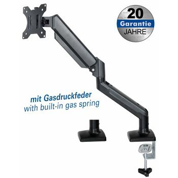 Transmedia Full-motion desk stand with gas spring