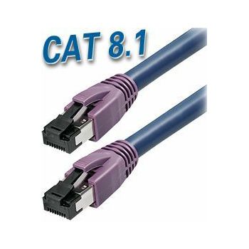 Transmedia Cat 8.1 SFTP Kabel 1m, dark blue