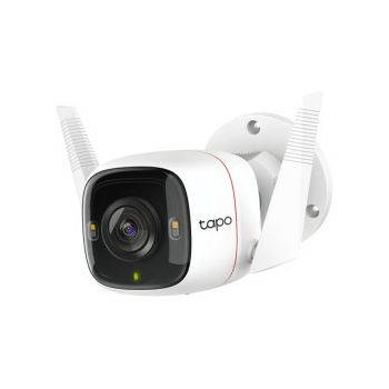 TP-Link bežična vanjska kamera 2K QHD (2560×1440), H.264 video, 4MP, RJ45, microSD do 256GB, Pan/Tilt, Day/Night, dvosmjerni audio, detekcija pokreta, vodootporna IP66, Android/iOS podrška