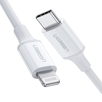 Ugreen USB-C on Lightning cable silver 1m - box