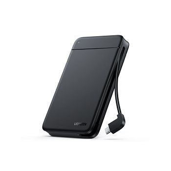 Ugreen 2.5 "hard drive case with built - in USB C - box cable