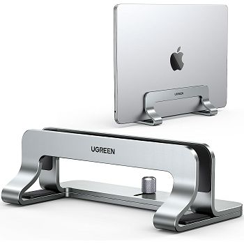 Ugreen vertical aluminum stand for laptop, for MacBook Pro/Air, laptops, iPad and others.