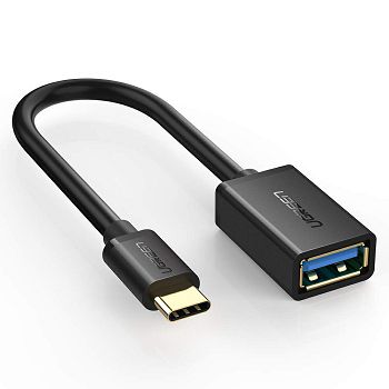 Ugreen USB-C (M) to USB 3.0 (F) OTG cable black - polybag