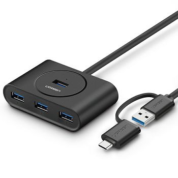 Ugreen USB 3.0 Hub with USB-C 3.1 OTG adapter 1M - box