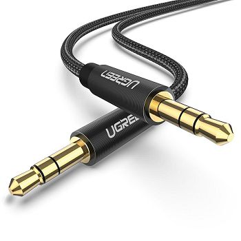 Ugreen aux audio cable 3.5mm 1m black - polybag