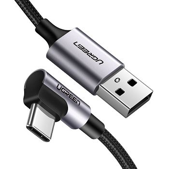 Ugreen USB A 2.0 to USB-C corner cable 1m - polybag