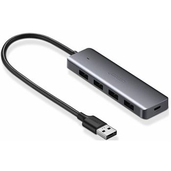 Ugreen USB Hub, USB 3.0, 4-port silver - box
