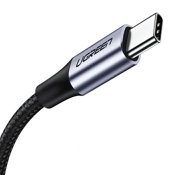 UGREEN USB A 2.0 to USB 3.0 type C cable 1.5m (black) - polybag