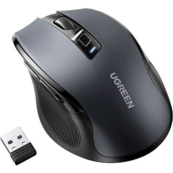 Ugreen ergonomic wireless and silent mouse with side buttons