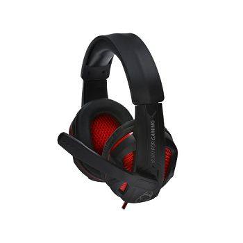 MANTA slušalice gaming s mikrofonom crno/crvene MM016G