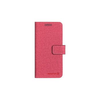 SWISSTEN preklopni etui za mobitel, veličina L, 148 x 71mm, tekstil, crvena
