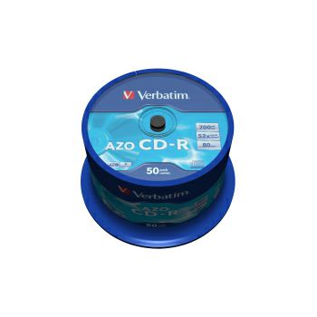 CD-R Verbatim 700MB 52× DataLife+ Crystal 50 pack spindle