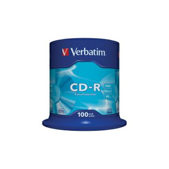 CD-R Verbatim 700MB 52× DataLife 100 pack spindle EP