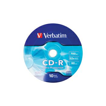 CD-R Verbatim 700MB 52× DataLife Wagon Wheel 10 pack EP