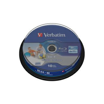 Blu-Ray Verbatim BD-R SL 6× 25GB HTL WIDE Printabilni No ID, 10 kom. spindle (Single Layer)