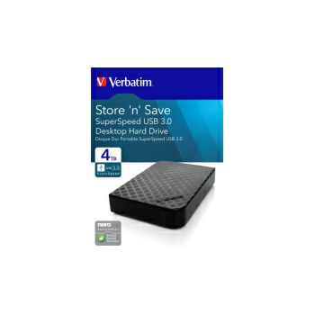 Verbatim 3.5" Storen Save 4TB HDD, USB3.0, crni
