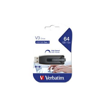 Verbatim V3 64GB USB3.2 Gen1, crni