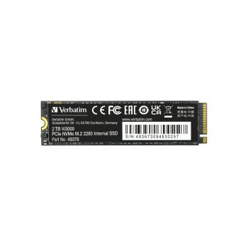 Verbatim Vi3000 2TB SSD M.2 NVMe PCIe Gen3x4, R/W: 3100/2200MB/s