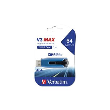 Verbatim USB3.2 64GB V3 MAX High Performance Drive (do 300MB/s)