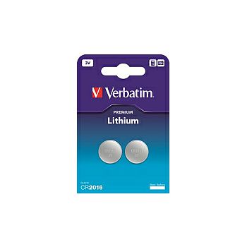 Verbatim CR2016 Lithium baterija, 3V (2 kom./pakiranje)
