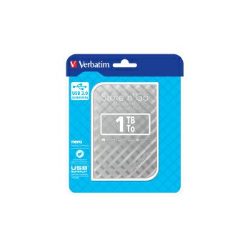 Verbatim 2.5" StorenGo 1TB HDD, USB3.0 Gen2, srebrni