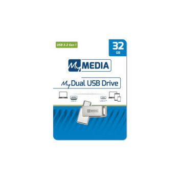 MyMedia Dual USB3.2 Gen1 /USB-C 32GB, metal