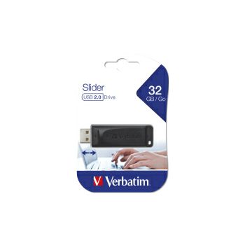 Verbatim USB2.0 StorenGo Slider 32GB, crni