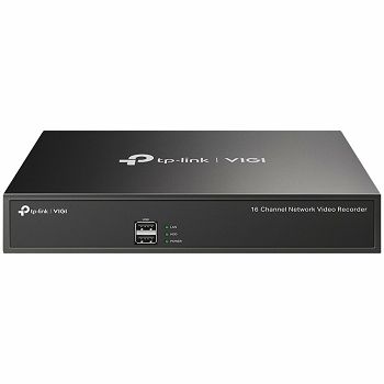 16 Channel Network Video RecorderSPEC: H.265+/H.265/H.264+/H.264, Up to 8MP resolution, 80 Mbps Incoming Bandwidth(up to 16 channels), 1× SATA Interface(up to 10 TB), 12V DC 1.5 A, 2× USB 2.0, 1× VGA 