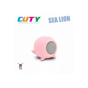 iDance zvučnik Bluetooth, gumirano kućište, ugrađeni punjač, rozi CUTY SEELION