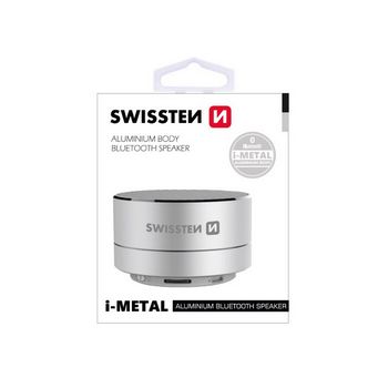 SWISSTEN zvučnik Bluetooth, FM, 3W, microSD, srebrni i-METAL